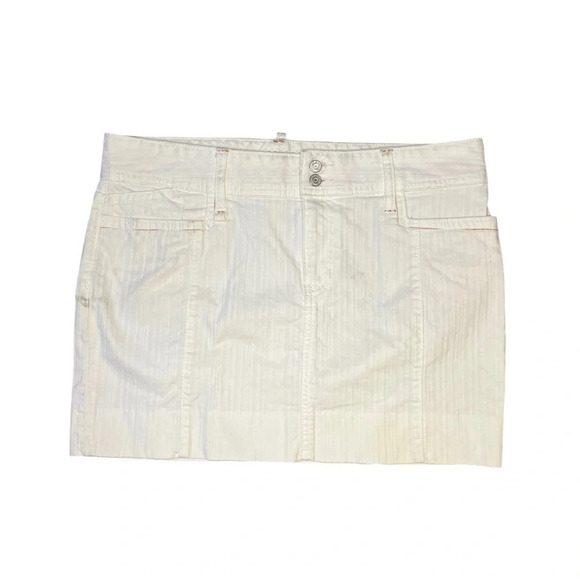 GAP Y2K White Mini Skirt Low Rise 10 - Picture 1 of 5
